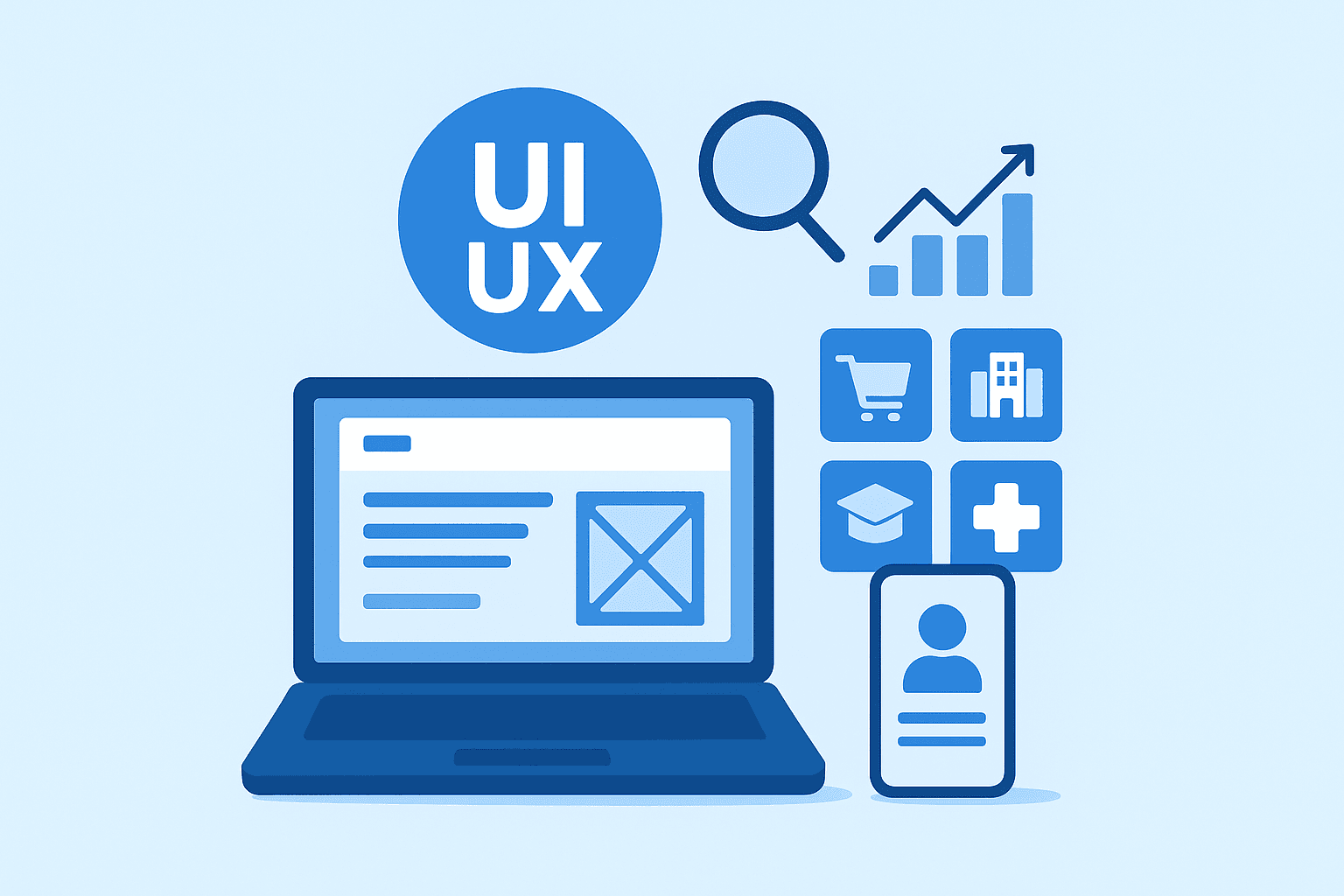 Thiết kế chuẩn UI/UX hiện đại – theo ngành nghề
